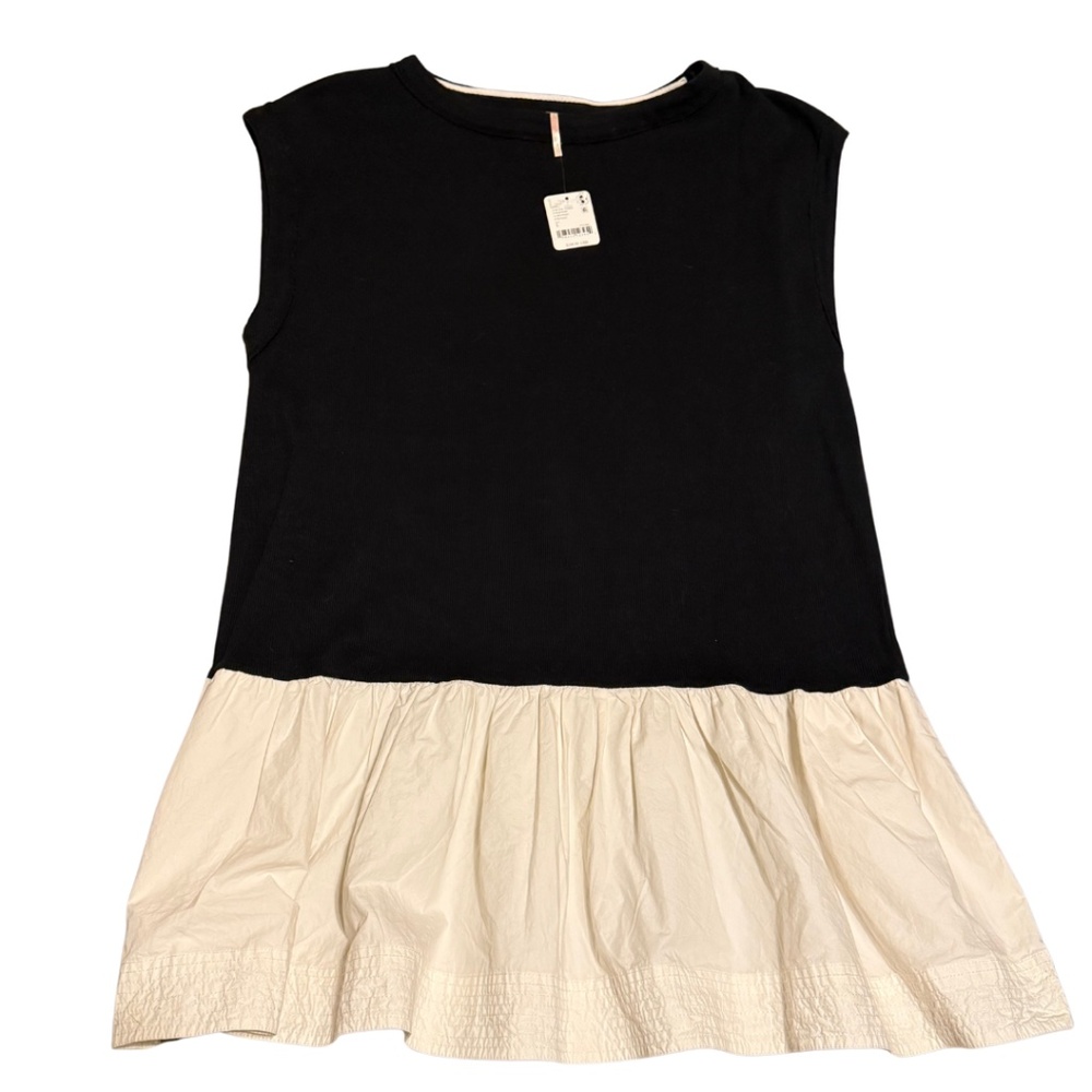 Free People Enya Mixed Media Minidress NWT Large